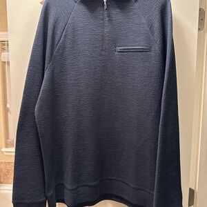 Marc Anthony Dark Blue Zip-Up Sweater
